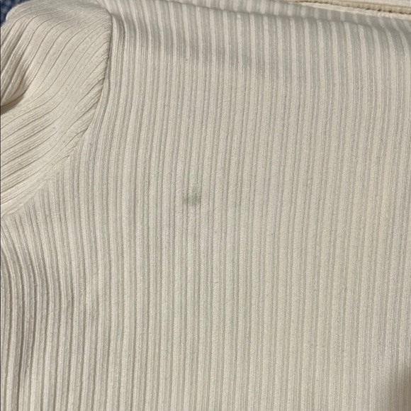 Reformation White Button-Up Ribbed Top - Picture 3 of 7